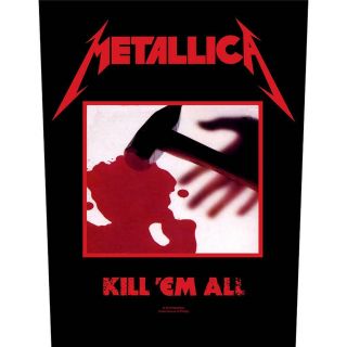 Official Licensed - Metallica - Kill Em All Back Patch Metal Hetfield