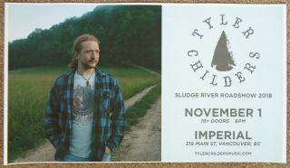Tyler Childers 2018 Gig Poster Vancouver Canada Concert