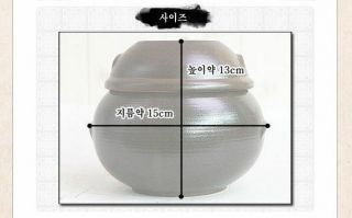 4 Size Korean Pottery Onggi Porcelain Pot Jar Crock Container fermentation I_g 5