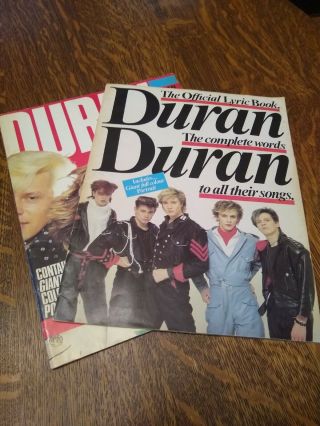 Vtg 1982 Duran Duran Official Lyric Book And Photo Poster Book