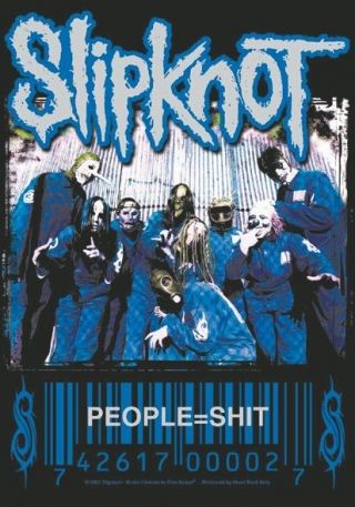 Slipknot People = S T Large Fabric Poster / Flag 1100mm X 750mm (hr)