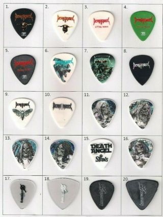 (number 8 Of 20) Rare And Collectable Death Angel Guitar Pick / Plectrum