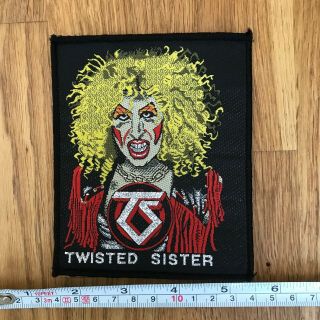 Twisted Sister Rare Uk Embroidered Woven Sew On Patch