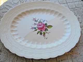 Copeland Spode Jewel Pink Billingsley Rose Oval Platter 13 1/4 " Old Mark