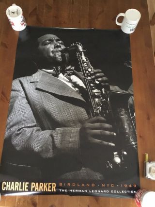 Rare Jazz Poster Charlie Parker Birdland York 1949 Herman Leonard