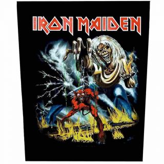 Official Licensed - Iron Maiden - Number Of The Beast Back Patch Metal Eddie