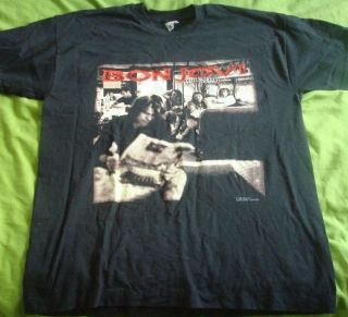Bon Jovi Crossroad Xl T - Shirt Tour.  Anytime Anywhere Official Heavy Rock