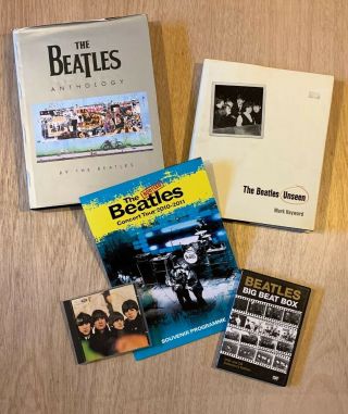 Bundle Joblot Beatles Memorabilia - Books,  Dvd,  Cd - And Photos