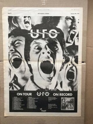 Ufo Strangers In The Night Poster Sized Music Press Advert From 1979 Wi