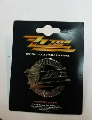 Zz Top Lapel Pin 2008 Vintage Oop Rare Collectible