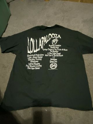 Lollapalozza Vintage 1994 Concert Tour Crew T - Shirt XL Never Worn 4