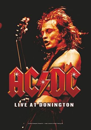 Ac/dc Live At Donington Large Fabric Poster / Flag 1100mm X 750mm (hr)