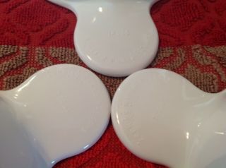 3 Corning Ware U.  S.  A.  White Glass Grab It Bowls 150 - B EUC 4
