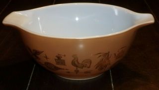 Pyrex Brown Early American Cinderella Nesting Mixing Bowl 442 - 1 1/2 Quart