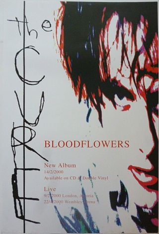 The Cure Bloodflowers Official Uk Record Company Poster
