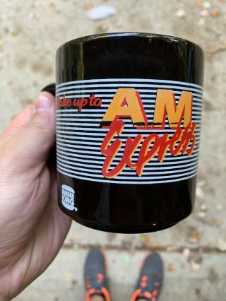 Rare Vintage Burger King Restaurant Advertising Am Express Coffee Mug