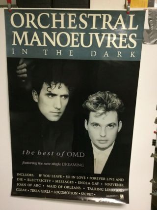 Orchestral Manoeuvers In The Dark “best Of” 1998 Promo Poster