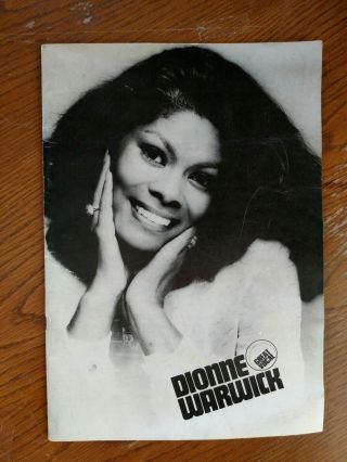Vintage Dionne Warwick Orient Concert Program 1970 