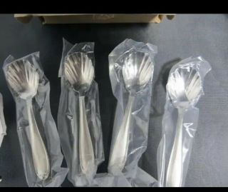 Princess House Barrington Stainless Condiment Spoons Set/4 Nib 4 " L