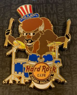 Hard Rock Cafe Niagara Falls Ny Buffalo Bills Usa Flag Drummer Uncle Sam Pin Gm