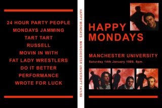 Happy Mondays Vintage Live Dvd Manchester University 1989 Factory Records