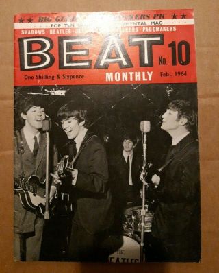 Beat Monthly Number 10 February 1964 Beatles Cover