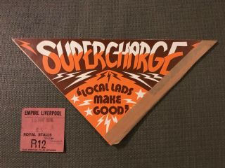 Supercharge - Local Lads Make Good Tour 1976 - Ticket Stub And Banger