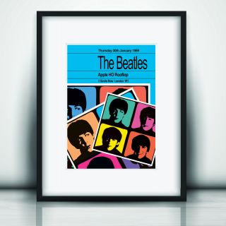 The Beatles Last Concert Poster Print Olivia Valentine 2019© Exclusive