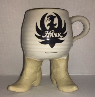 Hank Williams Jr.  Collectible Cowboy Boot Coffee Mug • “hank” Logo • Paris,  Tn