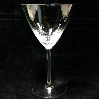 Fostoria Elegance Optic Clear Crystal Water Goblet Glass