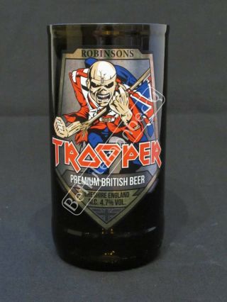 Iron Maiden Trooper Beer / Ale Tumbler Glass - 100 Recycled - Unique Gift