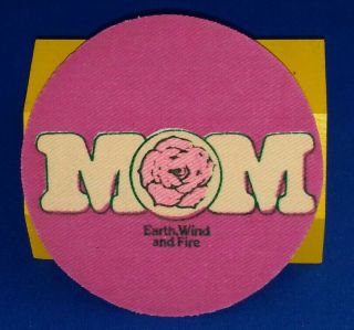 Vintage Earth Wind & Fire/ewf Iron - On Mom - Last Days & Time Patch Cbs Promo 1972