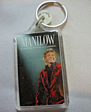 Manilow An Evening Of Music And Passion Plastic Key Chain Travel Souvenir