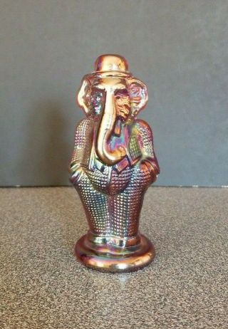 Summit Vogelsong Art Carnival Glass Circus Clown Elephant (jimmy) 1 Vintage