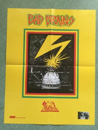 Bad Brains Nyhc Roir Promo Poster 17x22 Beastie Boys The Mad Kbd Punk Kbd