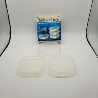 3 Corning Ware Replacement Plastic Lid Covers P - 41 - C Petite Pan Casserole