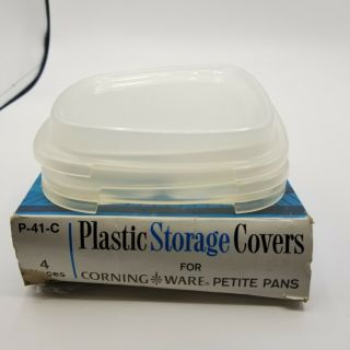 3 Corning Ware Replacement Plastic Lid Covers P - 41 - C Petite Pan Casserole 4