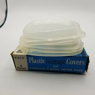 3 Corning Ware Replacement Plastic Lid Covers P - 41 - C Petite Pan Casserole 5