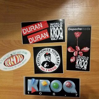 Very Very Rare Kroq Stickers Depeche Mode Duran Duran (5)
