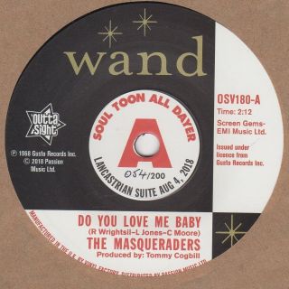 Masqueraders / Gentlemen Four Do You Love Me Baby Wand Osv180 Uk Commemorative I