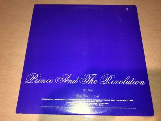Prince And The Revolution Pop Life Rare Promo 12 " Vinyl Record Warner Bros