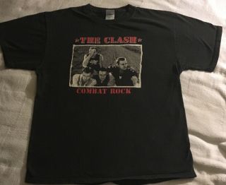 The Clash Concert Black T - Shirt Large