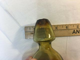 Bischoff Greenwich Flint Craft Glass Stopper for decanter 2 Brown Burnt Amber 2