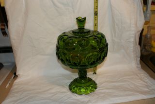 Green Moon And Stars Compote/candy Dish