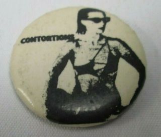 The Contortions Vintage Late 1970s Us Badge Pin Button Punk No Wave James Chance