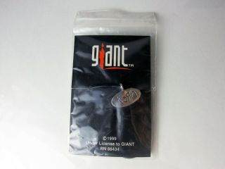 Korn Oval Logo Pendant On Black Cord Circa 1999 On Hang Card Oop Rare