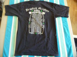 DROPKICK MURPHYS Going Out In Style St.  Paddy ' s Day Tour 2011 CONCERT T - SHIRT M 3