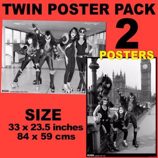 Kiss In London - Set Of 2 Posters Size 84.  1cm X 59.  4cm