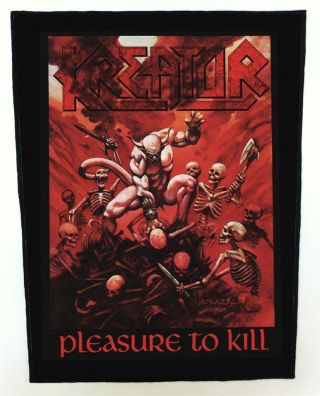 Official Licensed - Kreator - Pleasure To Kill Back Patch Power Metal