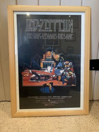 Led Zeppelin Framed Print / Poster The Song Remains The Same Page & Plant